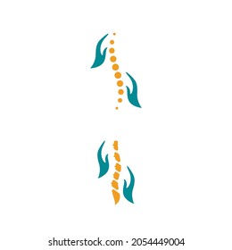 chiropractic symbol Vector icon design illustration Template