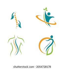 chiropractic symbol Vector icon design illustration Template