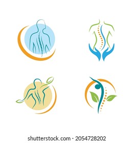 símbolo quiropráctico Ilustración de diseño de icono vector Plantilla