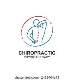 Chiropractic symbol vector icon design illustration template