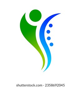 Chiropractic Vector Logo Design Template