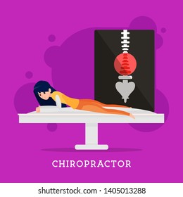 Chiropractor Character Vector Illustration Design