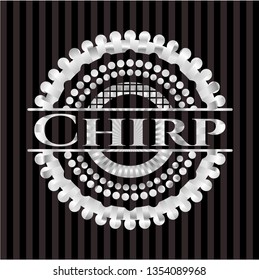 Chirp silvery shiny emblem