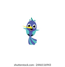 Chirpy Charm: Adorable Little Bird Illustration