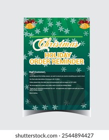 chirstmas flyer eps vactor file