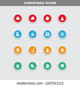 Chirstmas Icon Set with Fullcolor