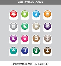 Chirstmas Icon Set with Fullcolor