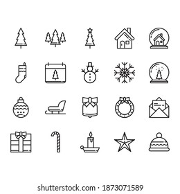 Chirstmas icon set perfect for UI user interface website or app