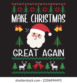 
Chirstmas Typography Design. Printing For Tshirt, Sweatshirt, Mug, Banner, Poster etc.