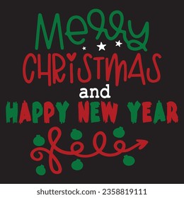 
Chirstmas Typography Design. Printing For Tshirt, Sweatshirt, Mug, Banner, Poster etc.