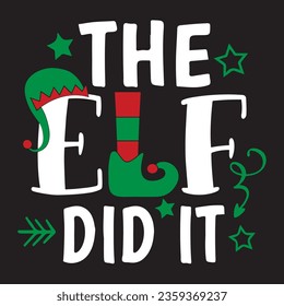 
Chirstmas Typography Design. Printing For Tshirt, Sweatshirt, Mug, Banner, Poster etc.