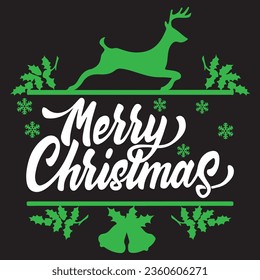 
Weihnachten Typografie Design. Druck für T-Shirt, Sweatshirt, Mug, Banner, Poster etc.