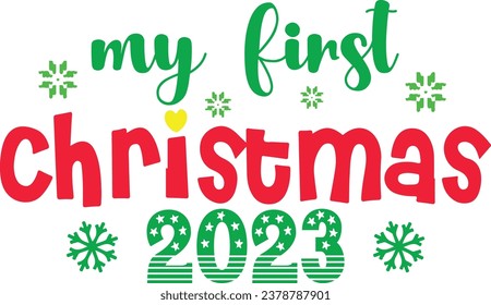 

Chirstmas Typography Design. Printing For Tshirt, Sweatshirt, Mug, Banner, Poster etc.
