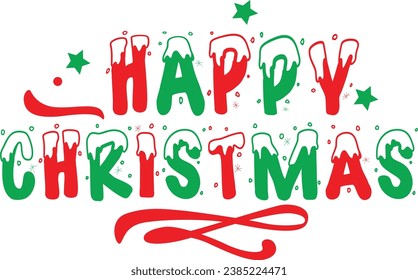 
Chirstmas Typography Design. Printing For Tshirt, Sweatshirt, Mug, Banner, Poster etc.