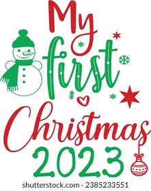 
Chirstmas Typography Design. Printing For Tshirt, Sweatshirt, Mug, Banner, Poster etc.