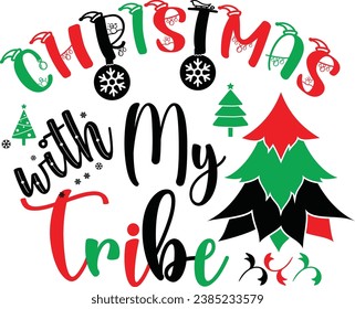 
Chirstmas Typography Design. Printing For Tshirt, Sweatshirt, Mug, Banner, Poster etc.