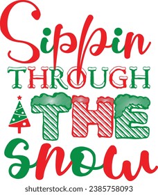 
Chirstmas Typography Design. Printing For Tshirt, Sweatshirt, Mug, Banner, Poster etc.