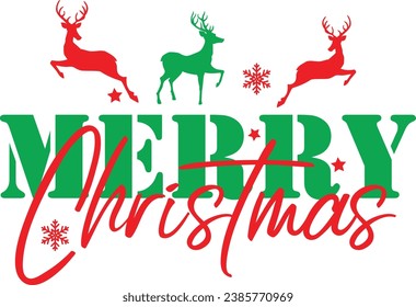 
Chirstmas Typography Design. Printing For Tshirt, Sweatshirt, Mug, Banner, Poster etc.
