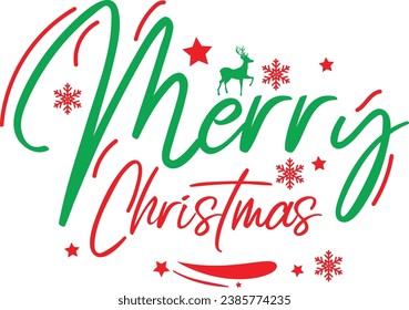
Chirstmas Typography Design. Printing For Tshirt, Sweatshirt, Mug, Banner, Poster etc.