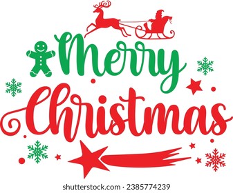 
Chirstmas Typography Design. Printing For Tshirt, Sweatshirt, Mug, Banner, Poster etc.