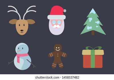 Chirstmas vector icons for designing