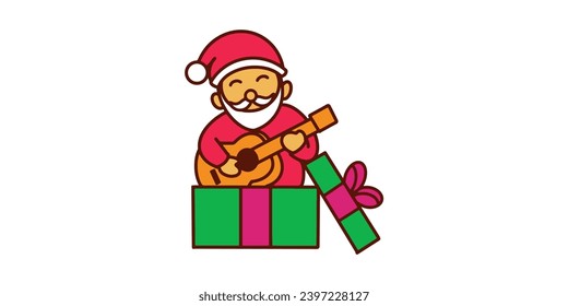 chirtsmas character card gift vector
