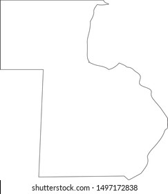 chisago county map in state of minnesota