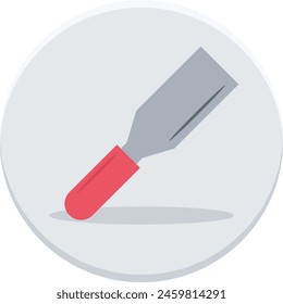 Chisel concept, cutting tool with a sharpened edge at the end of a metal blade vector icon design, Labor Day Symbol, 1st of May Sign,  International Workers Day stock illustration