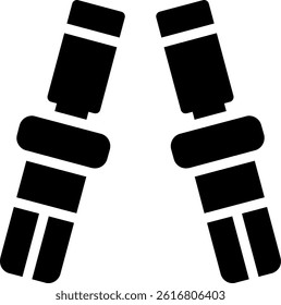 Chisel Glyph Vector Icon Design