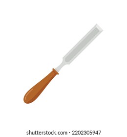 Chisel Gouge Symbol. Flache Illustration von Chisel-Gouge-Vektorsymbol einzeln auf weißem Hintergrund