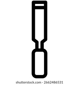 Chisel Icon in Black Outline Styles