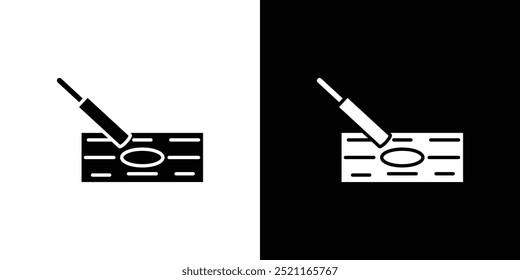 chisel icon Flat fill set collection