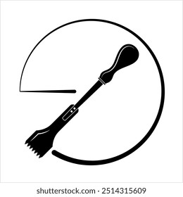 Chisel Icon, Hand Tool Icon, Sharp Blade For Carving, Cutting Of Wood, Metal, Stone Vector Art Illustration