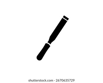 Ícone de cinzel isolado no fundo branco.