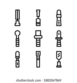 Chisel icon or logo isolated sign symbol vector illustration - Collection of high quality black style vector icons
