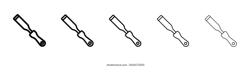 ícone de cinzel contorno ilustração simples isolada