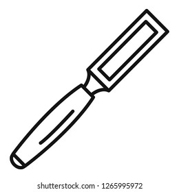 Chisel icon. Outline chisel vector icon for web design isolated on white background