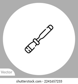 Chisel icon sign vector,Symbol, logo illustration for web and mobile