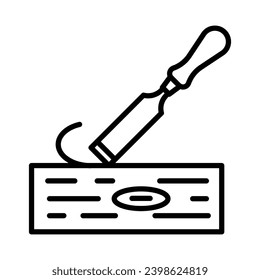 chisel icon vector design template in white background