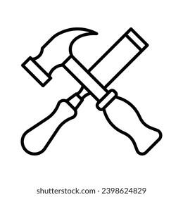 chisel icon vector design template in white background