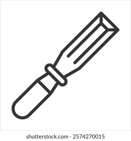 Chisel Icon Vector Illustration Outline