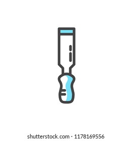 chisel icon vector. modern icon style