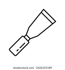 Chisel icon vector strock illustration