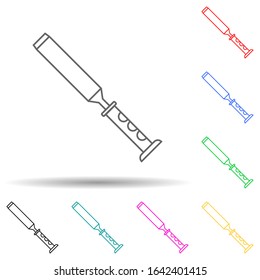 chisel multi color style icon. Simple thin line, outline vector of home repair tool icons for ui and ux, website or mobile application