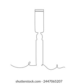 Chisel a tool for carving or cutting a hard material continuous line drawing. simple hand drawn style vector design element. Illustration for industrial and construction theme. 