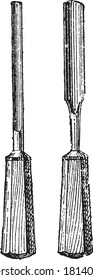 Chisel tool, From the Dictionary of Word and Things, 1888.