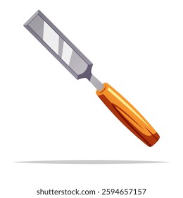 Chisel tool vector isolated illustration