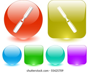 Chisel. Vector interface element.