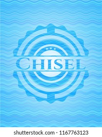 Chisel water concept emblem.