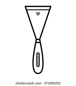 Chisel wide, icon in vector (EPS 8)